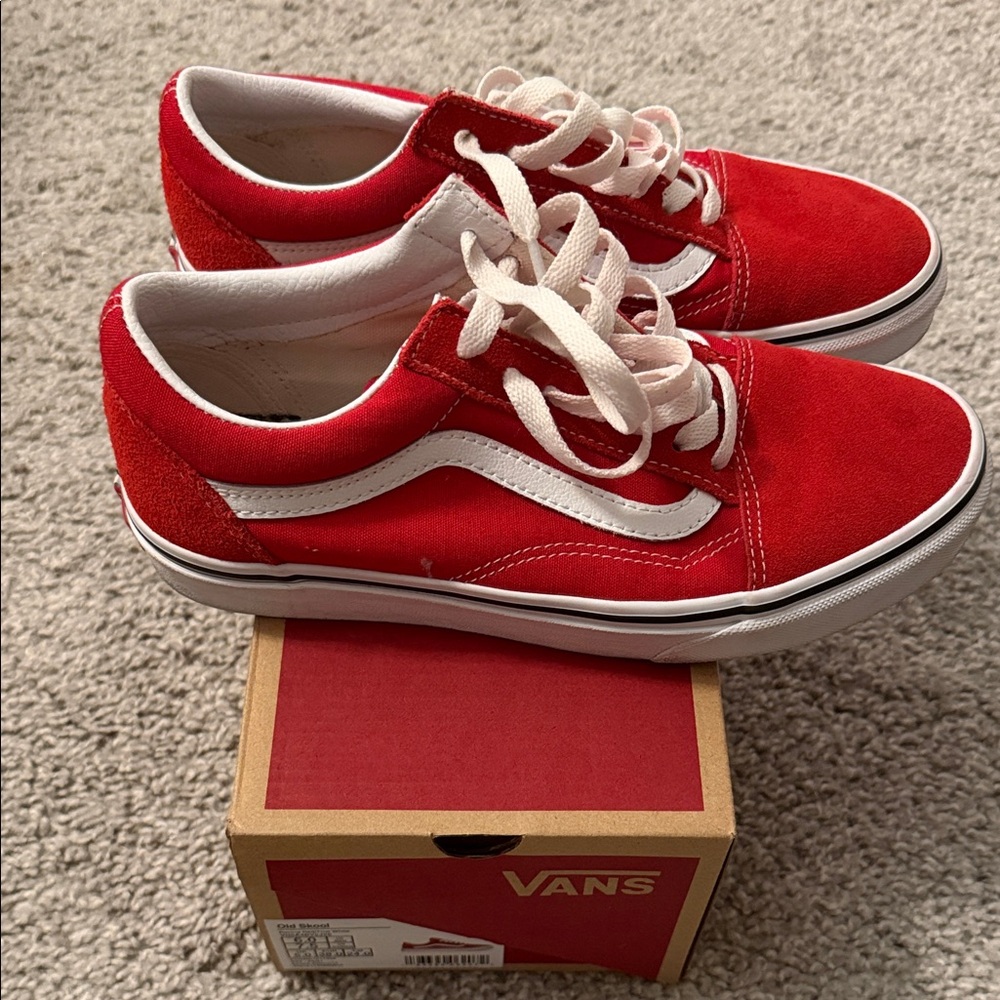 Vans Red Old Skool Sneakers
